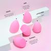 AOA STUDIO Collection MiNi Makeup Sponge Set Blender Latex Free and High-definition of 6 For Powder Cream Liquid, Super Soft Wonder Beauty Cosmetic 3 Tear Drop + Beveled Shape (Pink) view 3
