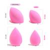 AOA STUDIO Collection MiNi Makeup Sponge Set Blender Latex Free and High-definition of 6 For Powder Cream Liquid, Super Soft Wonder Beauty Cosmetic 3 Tear Drop + Beveled Shape (Pink) view 4