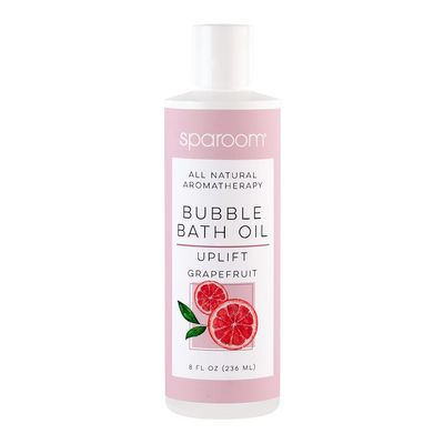 SpaRoom All Natural Hydrating and Nourishing Aromatherapy Foaming Bubble Bath Oil with Jojoba Oil, Olive Oils and Aloe, 8 oz, Uplift-Grapefruit