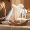 KIMAKA 2 in 1 Facial Steamer, Detachable 5X Magnifying Lamp Ionic Ozone Facial Steamers On Wheels with Hot Mist Function, Beauty Salon Facial Equipment view 3