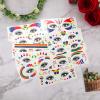 10 Sheets Rainbow Temporary Tattoos, Pride Tattoos Rainbow Face Tattoo Decoration Eyes, Butterfly, Star, Heart Tattoos for LGBT, Pride Festivals view 3