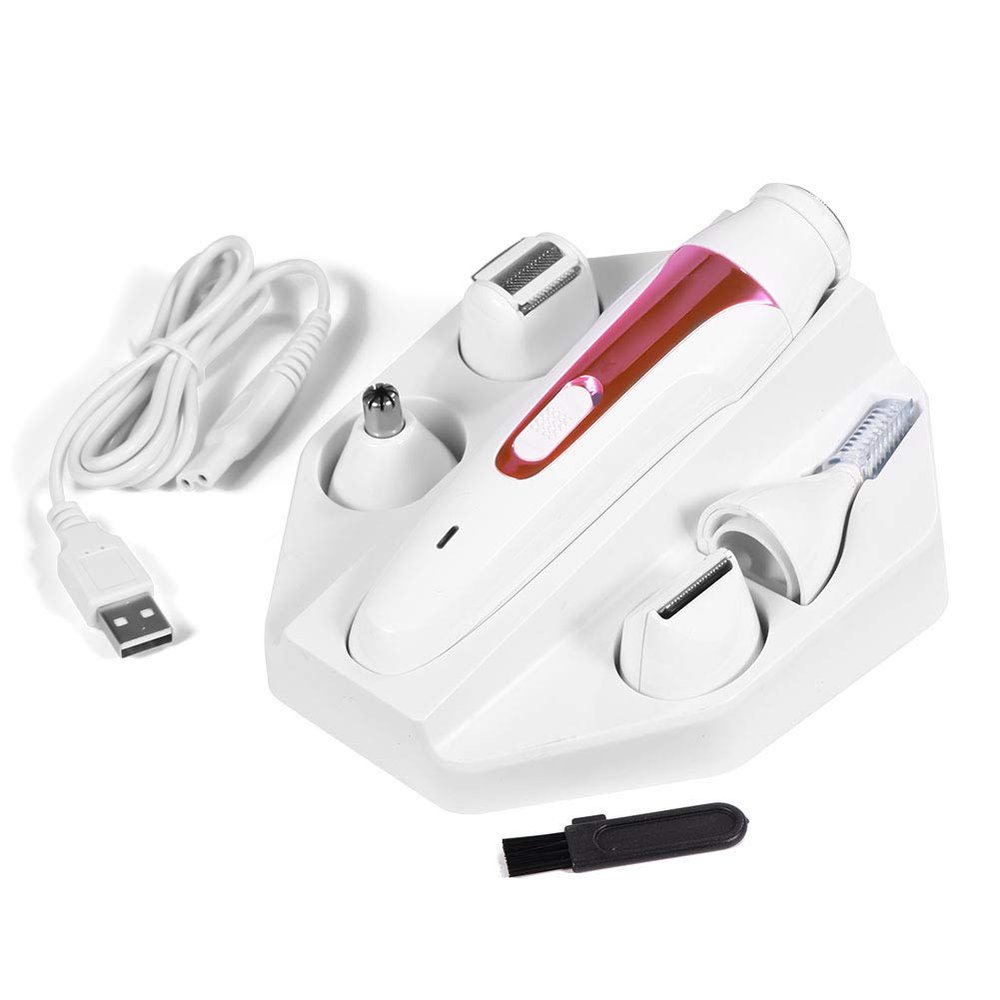 Hair Remover and Eyebrow Trimmer, 5 in 1 Lady Women Electric Hair Removal Epilator Beauty Tools for Cheek Upper Lip, Trimmer ()