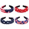 Ardorchid USA Flag Headbands American Patriotic Independence Day 4th of July Headband Red White and Blue Hair Hoop for Women Girls Gifts Hair Accessories view 1