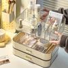 Decorcode Makeup Organizer with Stackable Drawers, Bathroom Countertop Vanity Organizers and Storage, Ideal for Desk and Dresser, Great for Cosmetics, skin Care, Lipsticks, Nail Care -Cream White view 4