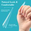 Lionvison 500PCS Clear Stiletto Nail Tips, Medium Wide Acrylic Nail Tip for Dip Powder, Half Cover False Nail Tip, French Tips Nail Extensions for Nail Salon, 10 Sizes Fake Nail Tips view 3
