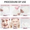 100-Count Compressed Natural Cleansing Sponges - Cute Flower Shape Exfoliating Sponges for Cleansing - Reusable, Best Makeup Gift - White+Pink view 3
