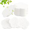 50-Count Facial Sponges Compressed Facial Sponges Natural Facial Cleansing Sponges Pads Cute Flower Shape Exfoliating Sponges for Cleansing Reusable,Best Makeup Gift, White view 1