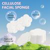 50-Count Facial Sponges Compressed Facial Sponges Natural Facial Cleansing Sponges Pads Cute Flower Shape Exfoliating Sponges for Cleansing Reusable,Best Makeup Gift, White view 3