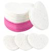 50-Count Facial Sponges Compressed, 100% Natural Cellulose Face Sponge Professional Cosmetic Spa Sponges for Face Cleansing, Exfoliating Mask, Makeup Removal for Travel and Home, White+Pink view 1