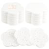 100-Count Facial Sponges Compressed Facial Sponges Natural Facial Cleansing Sponges Pads Cute Flower Shape Exfoliating Sponges for Cleansing Reusable,Best Makeup Gift, White view 1