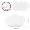 100-Count Facial Sponges Compressed Facial Sponges Natural Facial Cleansing Sponges Pads Cute Flower Shape Exfoliating Sponges for Cleansing Reusable,Best Makeup Gift, White view 4