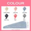 Lumimi Bath Pre Dry Hair Towel 2 Pack - Quick Dry Super Absorbent Lightweight Turban With Button - Drying Wrap for Shower Wellness, Pink Blue view 4