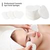 50-Count Facial Sponges Compressed, 100% Natural Cellulose Face Sponge Professional Cosmetic Spa Sponges for Face Cleansing, Exfoliating Mask, Makeup Removal for Travel and Home, White view 2