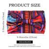 Aceorna African Headbands Boho Knotted Hairbands Stretch Wide Head Wraps Elastic Yoga Turban Hair Scarfs Workout Printed Hair Accessories for Women Pack of 4 (Style B) view 3
