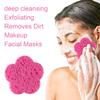 50-Count Facial Sponges Compressed Facial Sponges Natural Facial Cleansing Sponges Pads Cute Flower Shape Exfoliating Sponges for Cleansing Reusable,Best Makeup Gift, White+Pink view 3