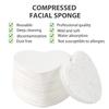 100-Count Compressed Facial Sponges for Estheticians Heart Shape Natural Cellulose Sponge Cosmetic Spa Sponges for Face Cleansing, Massage, Pore Exfoliating, Mask, Makeup Removal, White+Pink view 2