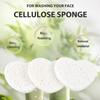 100-Count Compressed Facial Sponges for Estheticians Heart Shape Natural Cellulose Sponge Professional Cosmetic Spa Sponges for Face Cleansing, Massage, Pore Exfoliating, Mask, Makeup Removal, White view 3