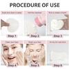 100-Count Compressed Facial Sponges for Estheticians Heart Shape Natural Cellulose Sponge Professional Cosmetic Spa Sponges for Face Cleansing, Massage, Pore Exfoliating, Mask, Makeup Removal, White view 4