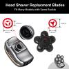 UPTARD Head Shaver Replacement Heads,Head Shaver Replacement Blades, Head Shavers for Bald Men,Head shavers for Men, Stainless Steel Rotary Blades for Electric Head Razor (black6) view 2