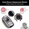 UPTARD Head Shaver Replacement Heads,Head Shaver Replacement Blades, Head Shavers for Bald Men,Head shavers for Men, Stainless Steel Rotary Blades for Electric Head Razor (silver9) view 2