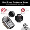 UPTARD Head Shaver Replacement Heads,Head Shaver Replacement Blades, Head Shavers for Bald Men,Head shavers for Men, Stainless Steel Rotary Blades for Electric Head Razor (black9) view 2
