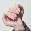GLAMERMAID Light Colorful Rainbow Press on Nails Medium Almond, Tie Dye Jelly Soft Gel False Nals, Stiletto Glue on Nails Kit for Women, Reusable Short Oval Stick on Acrylic Fake Nails Manicure Set view 4