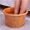 ONCLI Wood Foot Bath Bucket Wooden Foot Basin Oak Foot Bath Barrel Foot Washing Basin High 26cm Foot Spa Bucket Foot Massage Pedicure Basin Tub Middle-Aged and Elderly Health Care Gift Super Easy to view 4