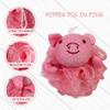 Bleu Bath (4 Pack) Lovely Animal Design Kids Exfoliating Bath Scrubber Body Scrubber Shower Ball for Baby Toddler Kids Gentle Exfoliating Bath Sponge Loofah Pouf in Colorful Design (Joyful TERRICOLE) view 4