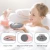 INNERNEED Food-Grade Soft Silicone Body Scrubber Shower Brush, with Handheld Facial Cleansing Skin Brush, with Scalp Massager Shampoo Brush (Gray) view 3