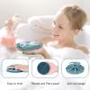 INNERNEED Food-Grade Soft Silicone Body Scrubber Shower Brush, with Scalp Massager Shampoo Brush, Wet & Dry Manual Scalp Care Hair Washing (Dark Green) view 4