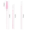 200Pcs Eyelash Extension Supplies Kit,Disposable Lash Spoolies Brushes Micro Swab Brushes Mascara Wand Lip Brushes for Eyelash Extension Tattoo Lipstick Applicator (Crystal Pink) view 2