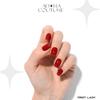 Adora Couture Semi Cured Gel Nail Strips with 30 Pieces - UV Gel Stickers, Manicure Kit, Easy Application Wraps Includes Prep Pads, Nail File, Wooden Stick - UV Light Required (Red Lady) view 3