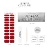 Adora Couture Semi Cured Gel Nail Strips with 30 Pieces - UV Gel Stickers, Manicure Kit, Easy Application Wraps Includes Prep Pads, Nail File, Wooden Stick - UV Light Required (Red Lady) view 4