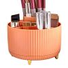 RIPTEADRY Makeup Brush Holder, 360 Rotating Makeup Organizer, 5 Slot Makeup Brushes Cup Pen Holder, Desk Storage Container, for Vanity Decor, Cosmetic Display view 1