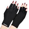 NXJ INFILILA UV Gloves for Nails, Anti UV Light Gloves for Gel Nail Lamp, Professional UPF 99+ Protection for Women Protect Hands from Sun and Nail Lamp Harm(Black) view 1