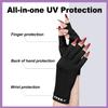 NXJ INFILILA UV Gloves for Nails, Anti UV Light Gloves for Gel Nail Lamp, Professional UPF 99+ Protection for Women Protect Hands from Sun and Nail Lamp Harm(Black) view 3