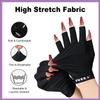 NXJ INFILILA UV Gloves for Nails, Anti UV Light Gloves for Gel Nail Lamp, Professional UPF 99+ Protection for Women Protect Hands from Sun and Nail Lamp Harm(Black) view 4