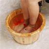 Wood Foot Bath Bucket Massage Foot Bath Barrel, Fragrant Fir Pedicure Bathtub,Children' s Foot Bath, Household Foot Bath Barrel, Steamed Foot Bucket With Lid, Pedicure Bowl, 2 Styles,(height:24cm) ( view 2