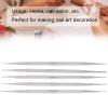 5pcs Double Head Nail Art Dotting Pen, Stainless Steel Nail Painting Pen, DIY Decoration Dotting Pen, Art Rhinestones Drawing Nail Art Dotting Pen, Wholesale Business view 3