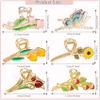 6 Pcs Metal Flower Tulip Clips with Strong Hold for Long, Thick & Curly Hair - Cute Strawberry, Butterfly Jaw Hair Clamps for Fashion & Big Hair Styles - For Women and Girls view 3