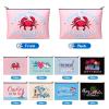 Silkfly 16 Pieces Cruise Survival Kit Novelty Cruise Cosmetic Bags Gift Travel Canvas Makeup Bag Zipper Organizer Pouch for Ocean Ship Lover Women Mom Vacation Friend Exchange Ideas(Colorful Base) view 2