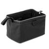 KomalC Large Premium Leather toiletry bag for Men and Women, travel utility Dopp kit wash bag (Black) view 4