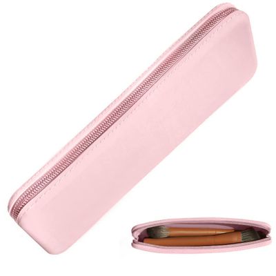 brush bubble large silicone makeup brush holder travel case- A storage & makeup bag organizer for brush sets & makeup tools to protect make up accessories & bag, Pink (9 * 3.15 * 1.2")