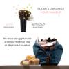 brush bubble large silicone makeup brush holder travel case- A storage & makeup bag organizer for brush sets & makeup tools to protect make up accessories & bag, Pink (9 * 3.15 * 1.2") view 2
