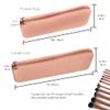 brush bubble large silicone makeup brush holder travel case- A storage & makeup bag organizer for brush sets & makeup tools to protect make up accessories & bag, Peach Tan (9 * 3.15 * 1.2") view 4