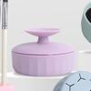 FRCOLOR Travel Makeup Brush Cleaner Box Dual-use Silicone Cleaning Pad for Makeup Tools for Eyeshadow Brow Brushes Elastic Design for Easy Cleaning view 2