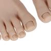1 Pair Silicone Nail Practice Trainning Foot Flexible Manicure Nail Art Training Display Fake Half Foot Model Pedicure Practice (Dark Skin Color) view 4