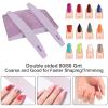 80/80 Grit Nail Files (25 Pack), Emery Boards for Acrylic Nails and Gel Nails, Coarse Nail File Double Sided 80 Grits Emory Professional Nail Filers Reusable Washable Manicure Curved Gray Bulk view 3