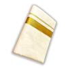 AYUS Pure Cotton Dhotie/Mundu, Cream/Golden, 3.8 MTR view 2