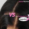 13x6 HD Body Wave Lace Front Wigs Human Hair Pre Plucked 200% Density 12A Transparent Lace Frontal Wigs with Baby Hair Wear and Go Glueless Brazilian Wigs Human Hair for Women Natural Black 20 Inch view 3